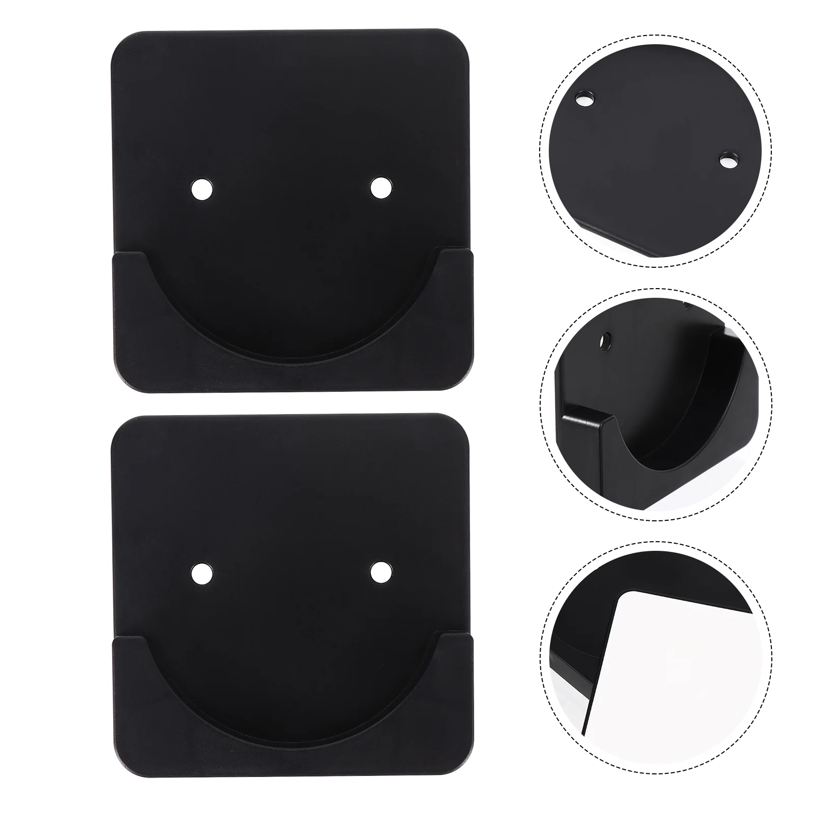 

2pcs Adhesive Bathroom Rod Holders Mount Rod Sockets for Shower Curtain Rod