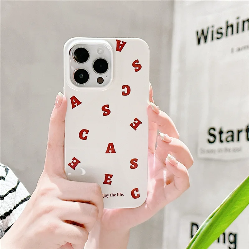 

Scattered English alphabet+bracket Phone Case For iphone 14 13 12 11 Pro Max X XR XSMAX 7 8 Plus SE TPU Case Cover new products