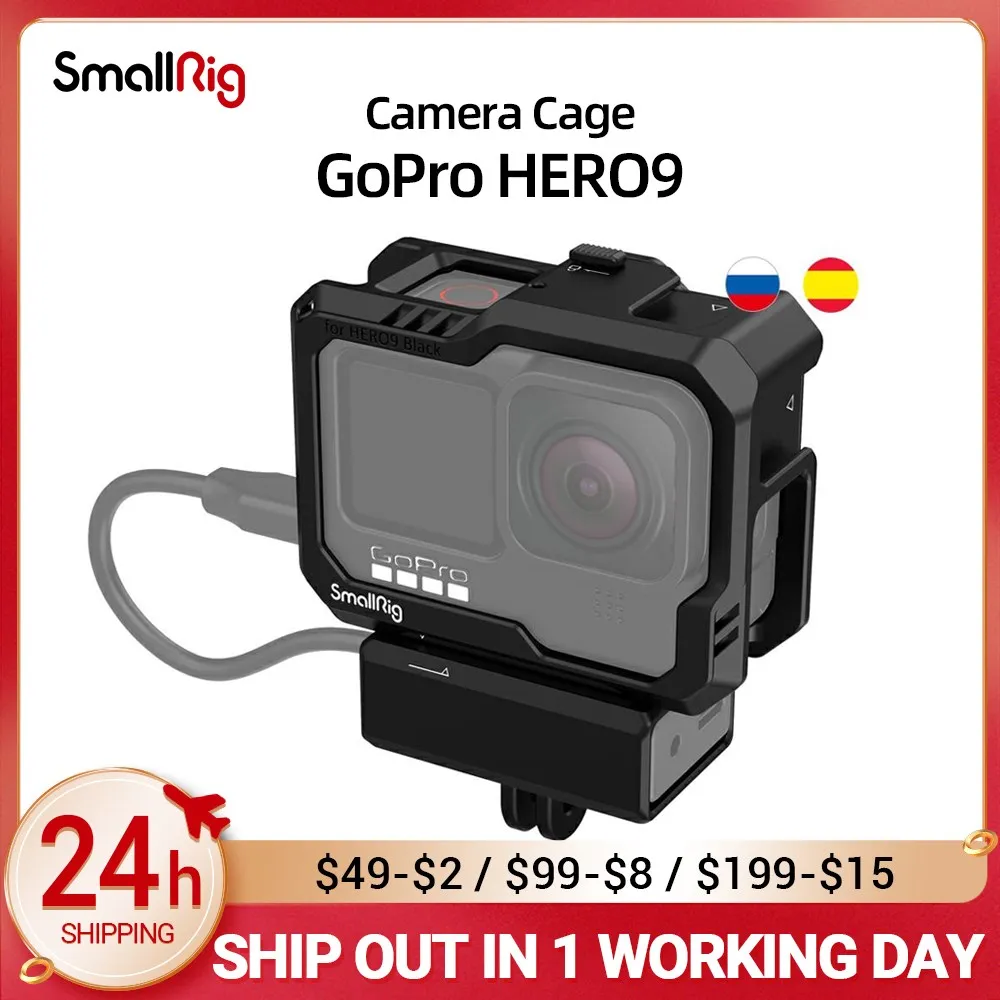 Черная клетка SmallRig для экшн-камеры GoPro HERO9 /GoPro HERO10 3083