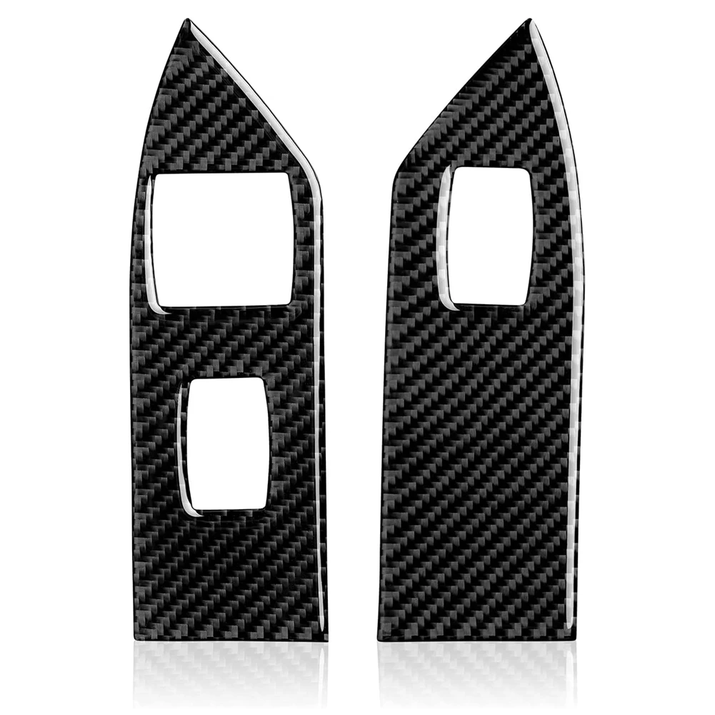 

Наклейка для переключателя стеклоподъемника автомобиля из углеродного волокна, Накладка для 2005 2006 2007 2008, аксессуары для интерьера (A)