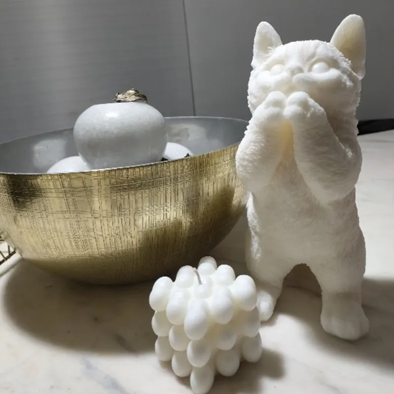 

Large Standing Cat Silicone Mold Gypsum form DIY Handmade Plaster Candle Ornaments Handicrafts Mold Hand Gift Making