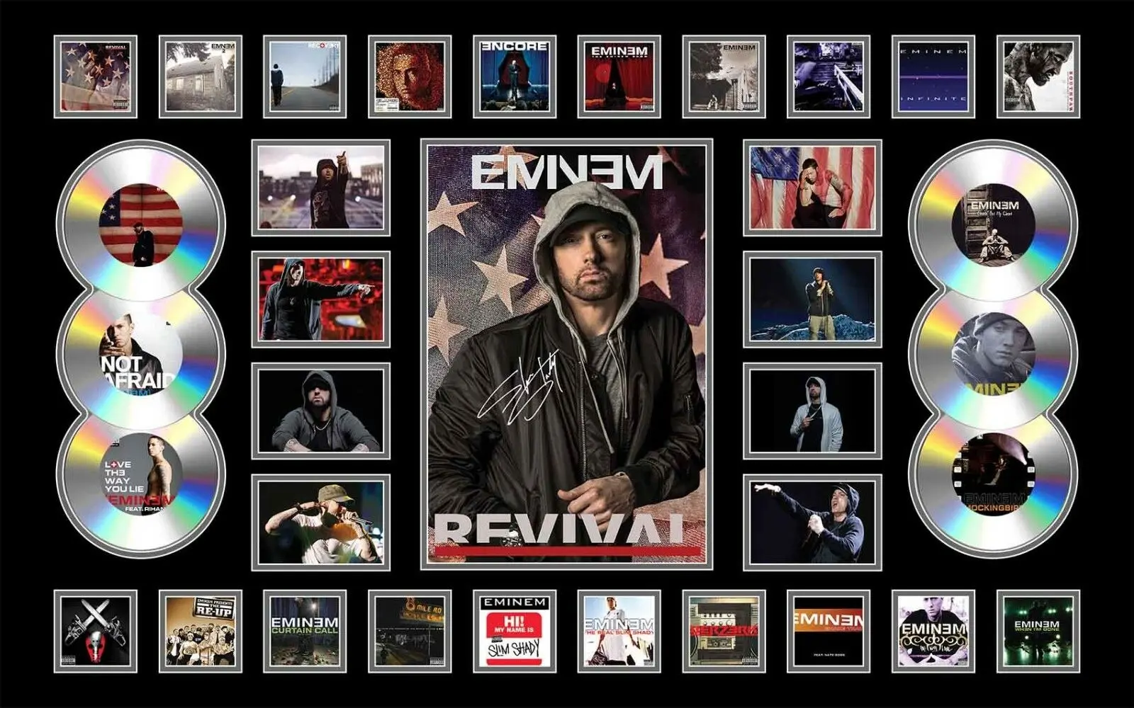 Шелковый постер EMINEM настенные наклейки домашняя декоративная живопись - купить