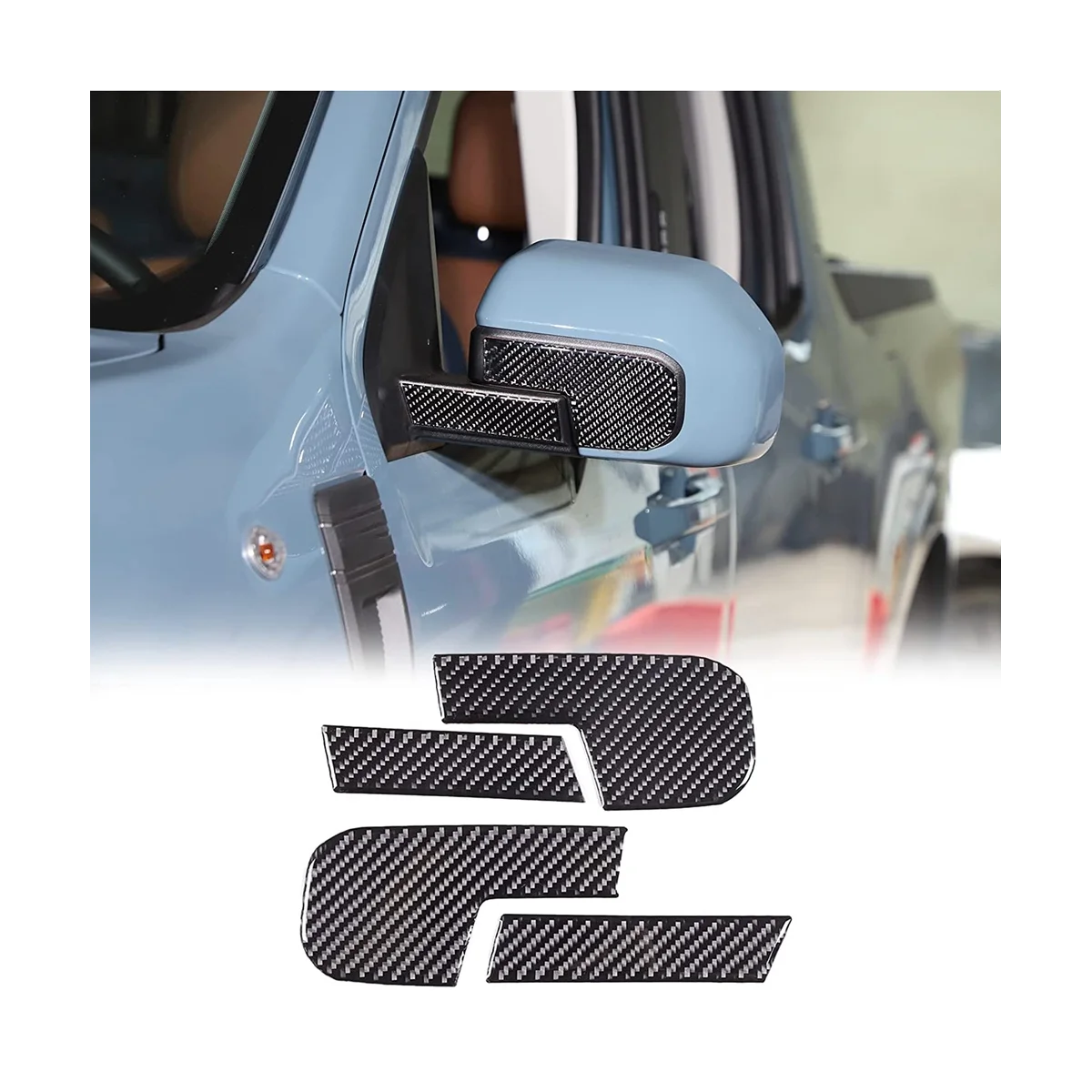 

Отделка зеркала заднего вида протектор отделка наклейки для Ford Maverick 2022 2023 аксессуары-мягкое углеродное волокно