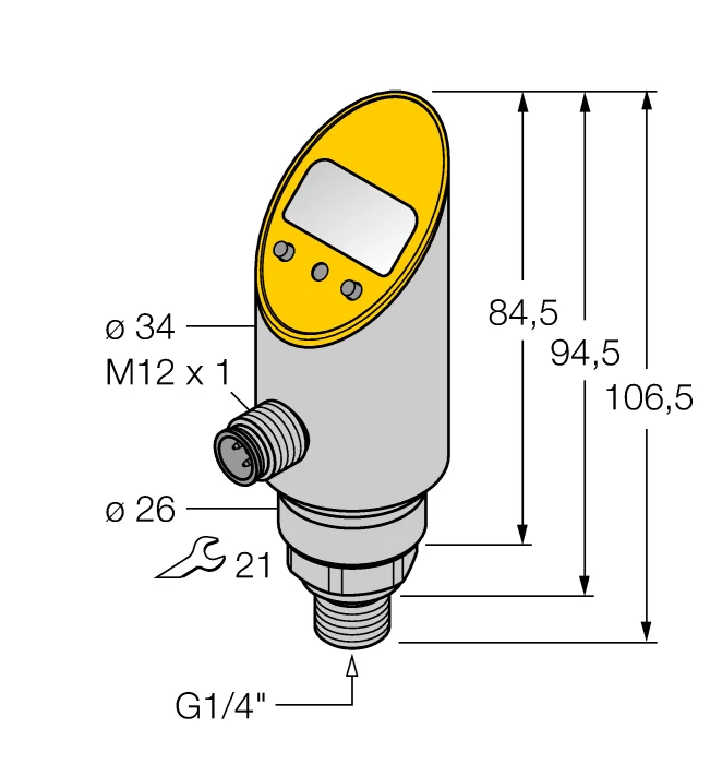 Фото Датчик давления Turck PS010V-304-LI2UPN8X-H1141, 2026 год, 100% новый оригинал, в наличии, гарантия 1 год, высокое качество №2