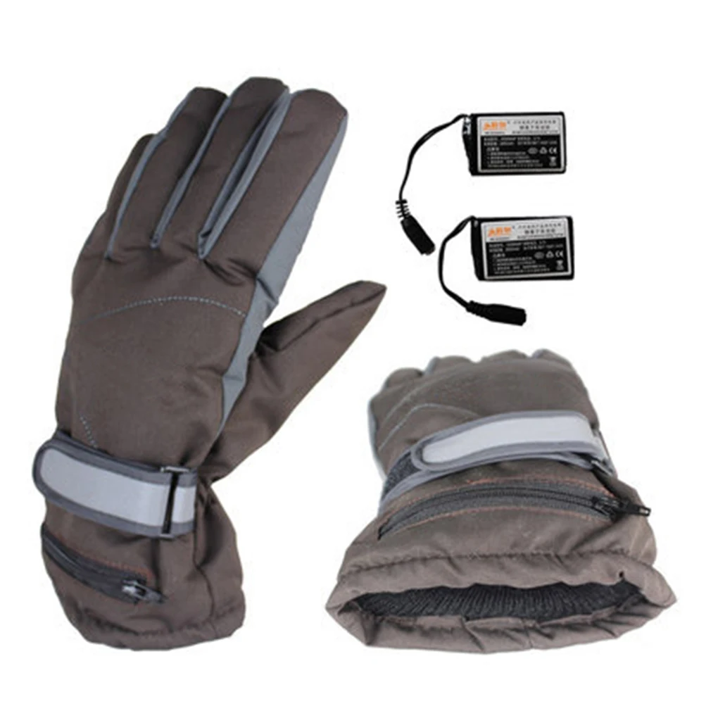 

Winter Heating Electric Gloves Recharging Thermal Thicken Outdoor Hiking Waterproof Windproof Gloves EU Plug