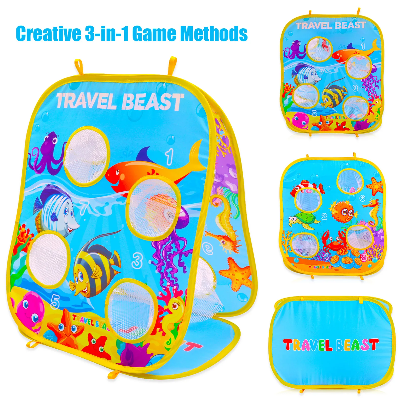 

Bean Bag Toss Game Interactive Sports Toys Outdoor Double-Sided Boards Portable Shooting Ball Sport Game Best Gift For Kids