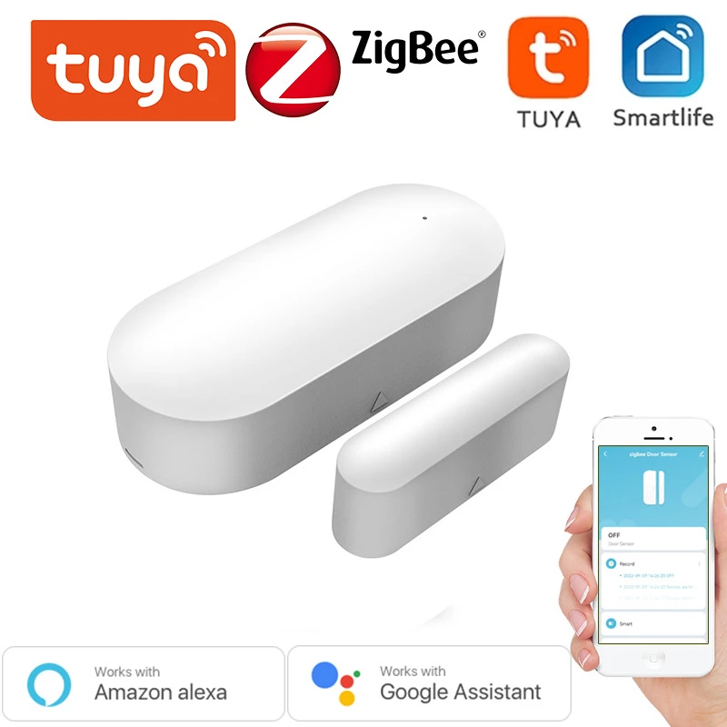 

Смарт-Датчик окон и дверей Tuya, Wi-Fi детекторы открытия/закрытия окон и дверей, приложение SmartLife, работает с Alexa Google Home