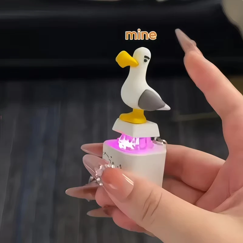 Фото Брелок Jardme Mine Bird: светящийся, со звуком, в виде чайки, креативный, для снятия стресса, оптом №4