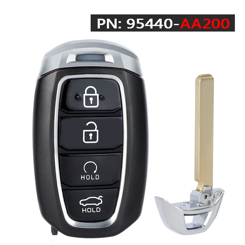 

Чип KEYECU 433 МГц ID6A P/N: 95440-AA100 95440-AA200 MBEC4FOB2004 Умный дистанционный брелок без ключа для Hyundai Elantra 2020-2023