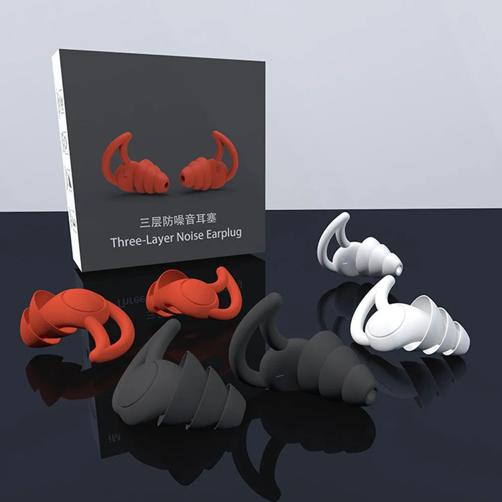

Sleep Soft Silicone Ear Plugs Sleeping Device Noise Reduction Earplugs Sound Insulation Anti Snoring Ear Protection Anti-noise
