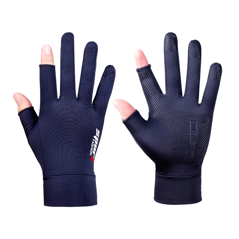 Buy 2022 Riding Gloves Summer Sunscreen Ice Silk Non-slip Outdoor Sports Fitness Driving Fishing Cycling Bicycle Accessories on