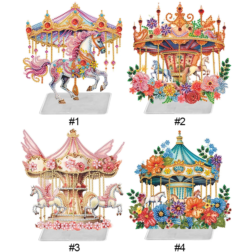 Карусель специальная форма алмазная живопись Настольная Фотография 5D DIY