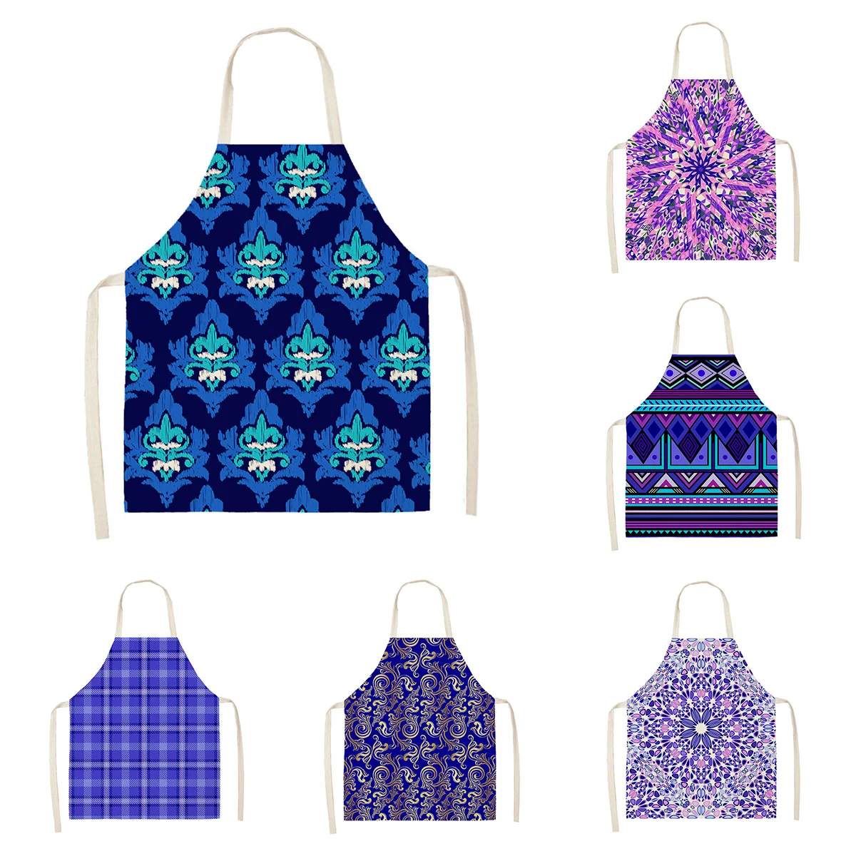 Кухонный Фартук для женщин и мужчин льняной водонепроницаемый в стиле бохо