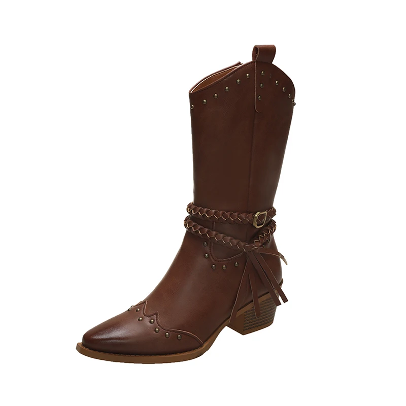 Ботильоны Челси с острым носком и бахромой женские зимние кожаные туфли на