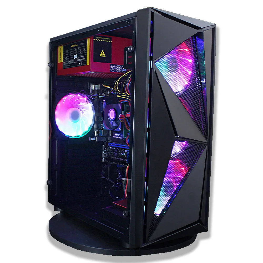 

Gamer Desktop Hardware Computer With RGB Fan