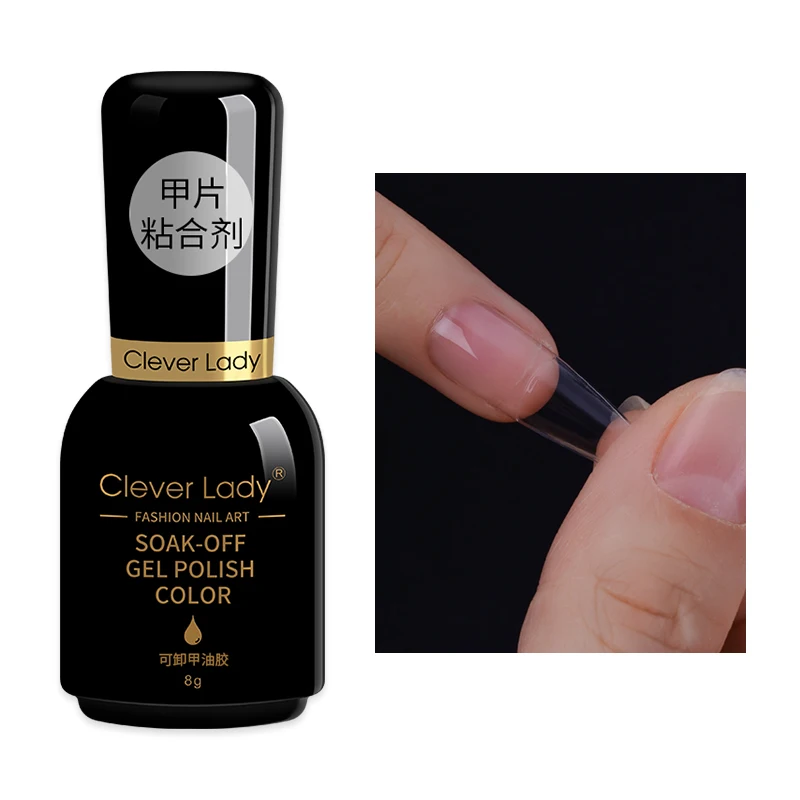 

Cleverlady Nail Adhesive Gel 8ml Adhesive Bond UV Glue Easy Modelling Stick Tips Nail Art UV Gel