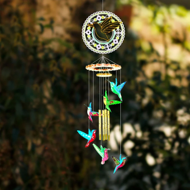 

Формы для смолы R3MC с колокольчиками ветра, силиконовый комплект, дизайн в виде Колибри для литья смолы, формы для эпоксидной смолы с колокол...