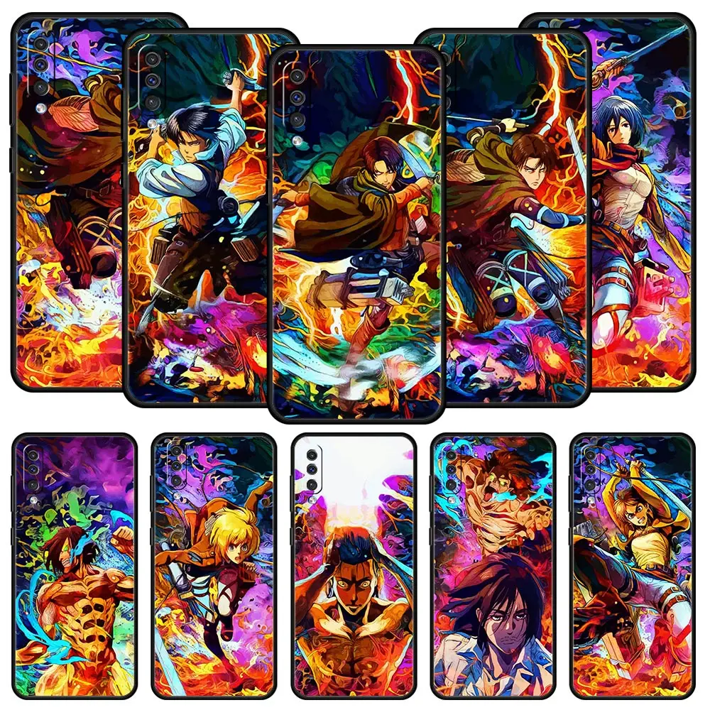 

Attack on titan Eren Yeager Phone Case For Samsung Galaxy A12 A32 A50 A70 A20E A20S A10 A10S A22 A40 A42 A52 5G A02S A04s Cover