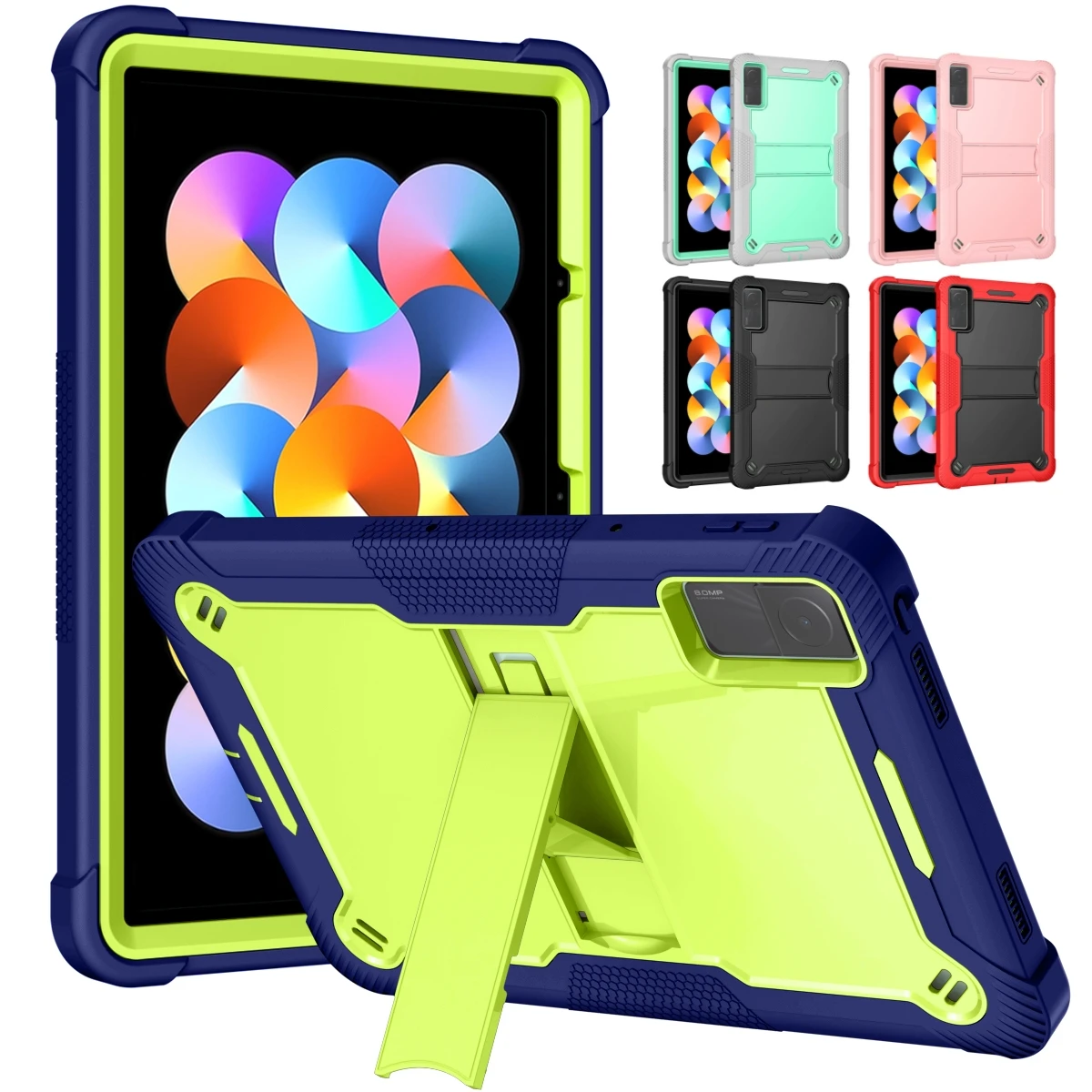

Чехол для Xiaomi RedMi Pad SE 11 10,6 2022 дюймов, подставка для планшета, армированный чехол для Xiaomi Mi Pad 6 Pro 11 ", противоударный детский чехол с подставкой