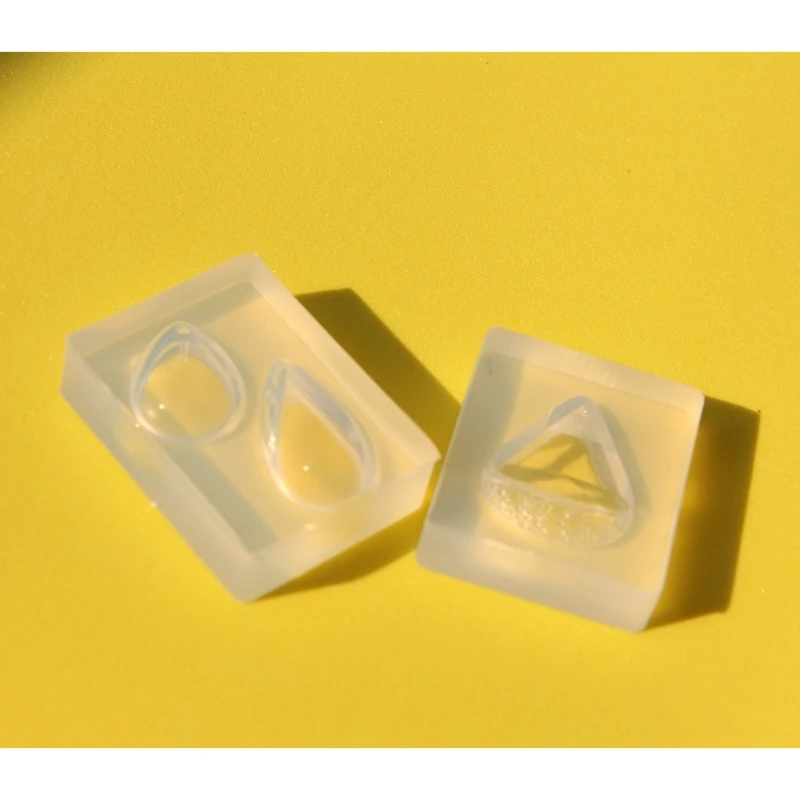 

E0BF Diy Crystal Epoxy Mold Water Drop Pendant Jewelry Mold Hanging Pendant Decoration Drop Shape Irregular Silicone Mold