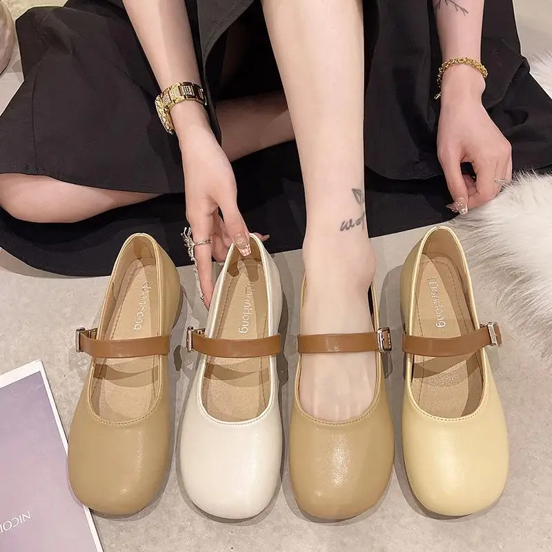 

Кроссовки женские с круглым носком, повседневные туфли-оксфорды, удобная кожаная обувь на плоской подошве, лето 2022