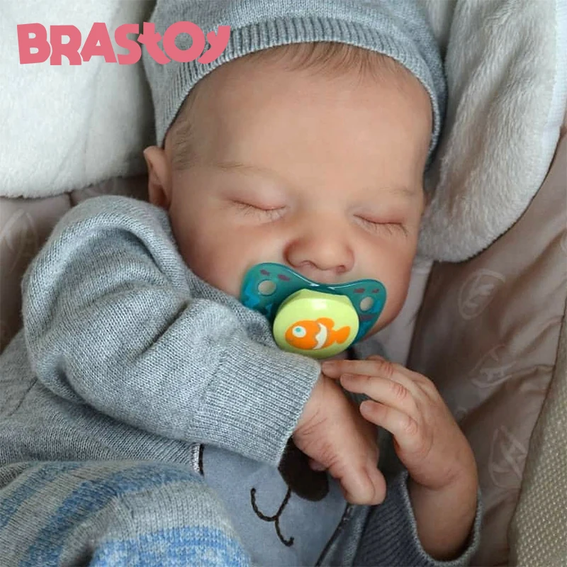 Реалистичная кукла-младенец 48 см из силикона и ткани |