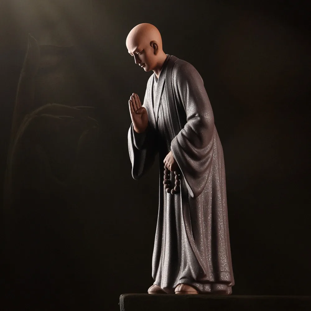 

Китайский стиль дзен маленькие Декорации для монахов столешница керамический Чай Домашние животные предметы интерьера буддийские декоративные ремесла чайная комната