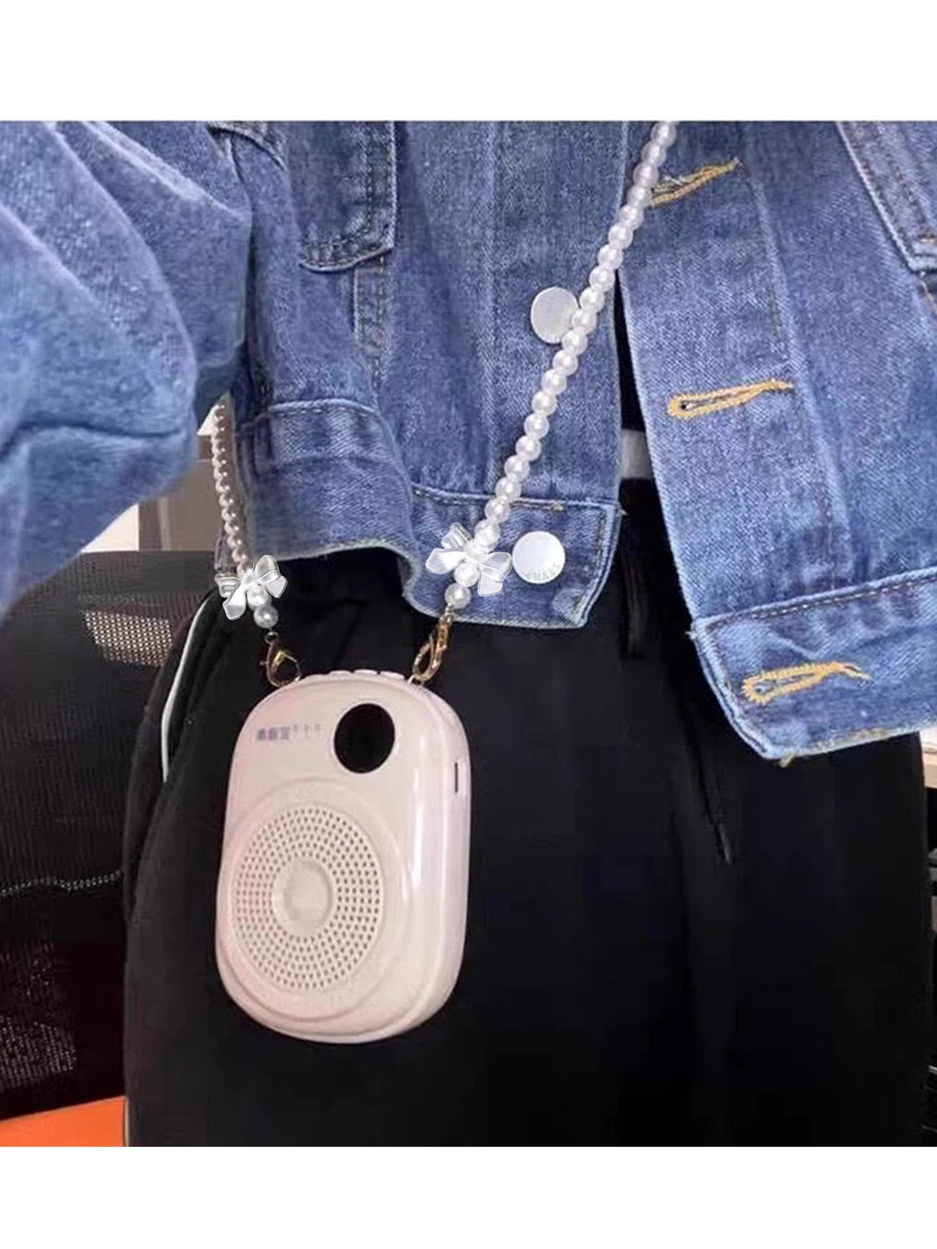 Длинная Жемчужная Цепочка Ручной Работы Шириной 10 Мм Длина 110 Универсальная Для