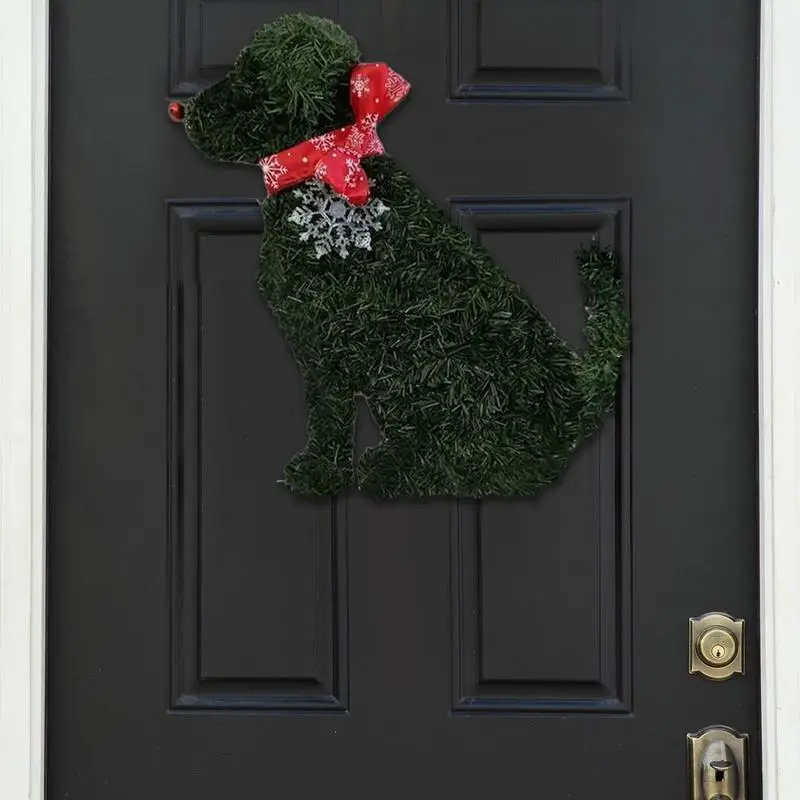 Рождественский венок с изображением кошки фермерский дом рождественский