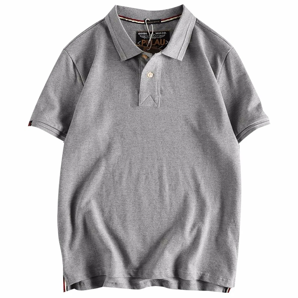 

Футболка мужская с коротким рукавом, хлопковая спортивная рубашка-поло, деловое платье, топ, американский бренд, лето