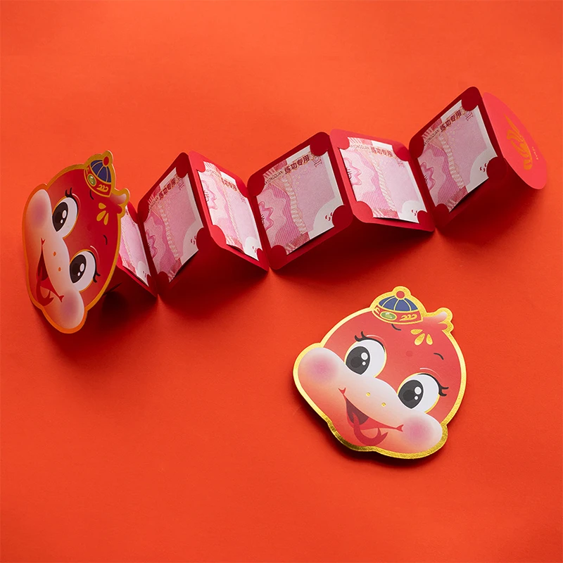 Складной красный конверт китайский Новый год Evelope весенний фестиваль счастливый