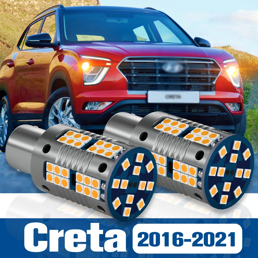 

2pcs LED Turn Signal Light Blub Lamp Accessories Canbus For Hyundai Creta 2016 2017 2018 2019 2020 2021