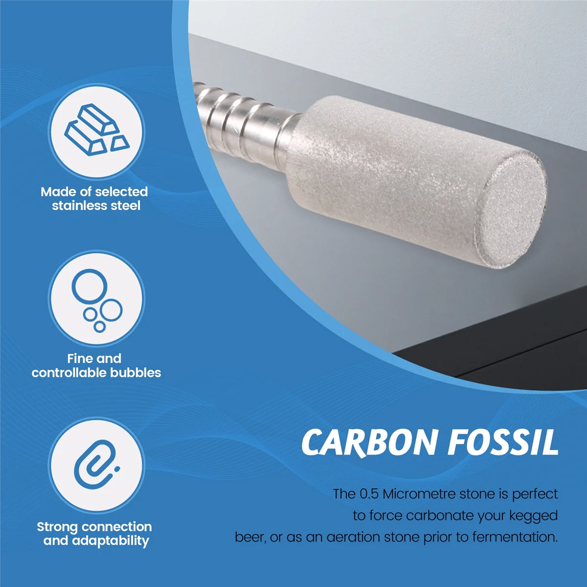 0 5 диффузионный камень сталь аэрация карбонации пива для бочонков инструменты