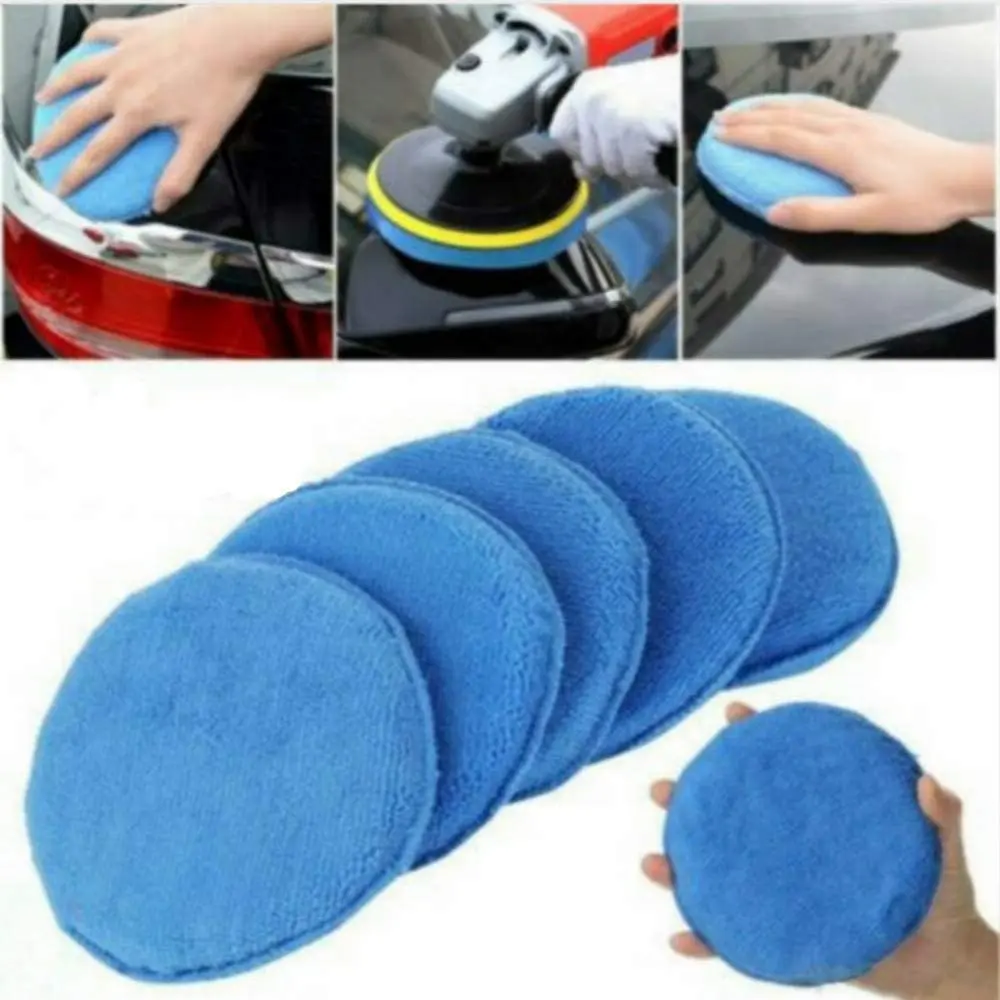 

1/5/10Pcs Car Cleaning Foam Round Car Wax Sponge Dust Remove Auto Care Polishing Pad Detailing Tools Car Cleaning Accessories