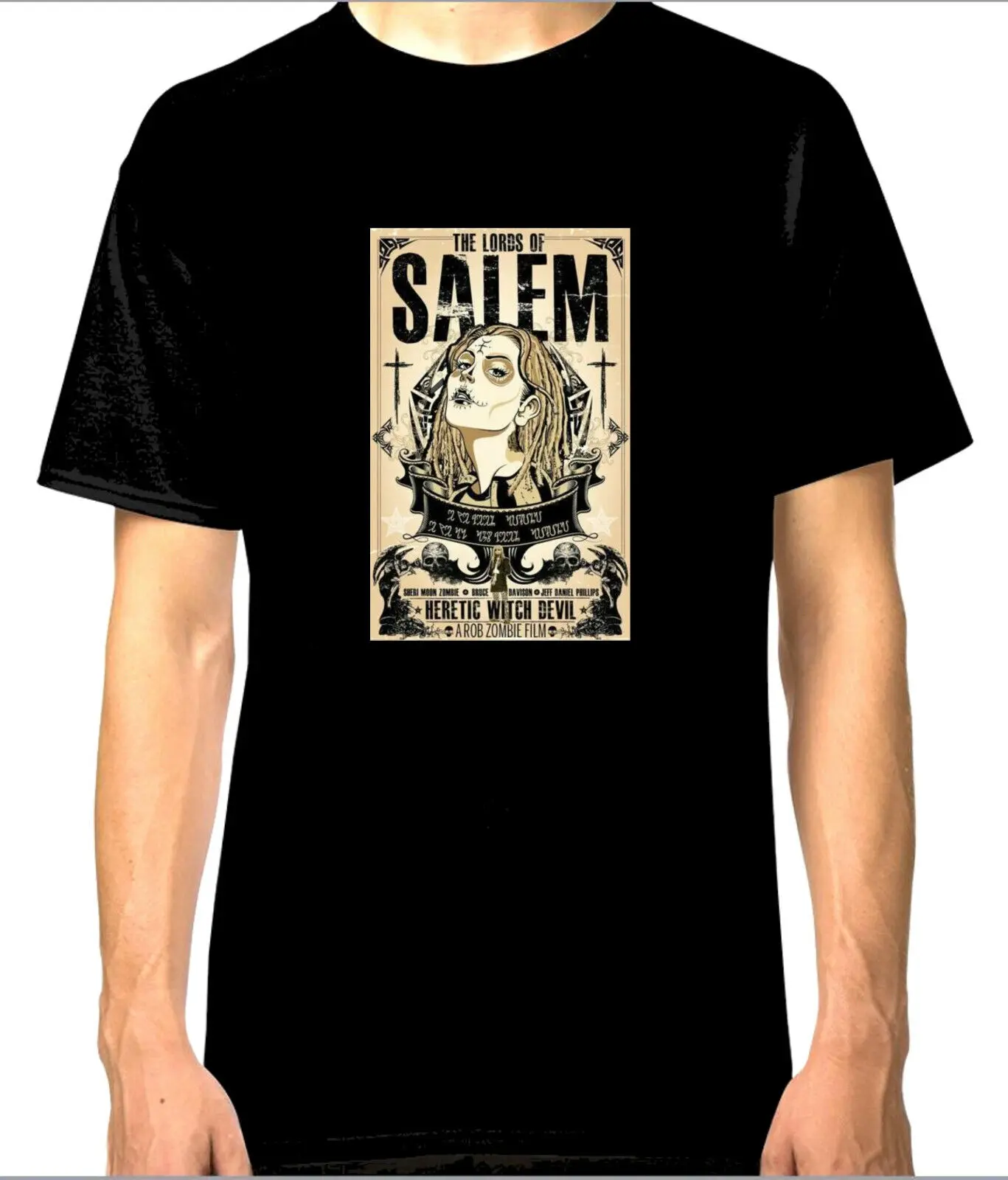 Футболка с рисунком лордов Салема Роба Зомби 100 хлопок высокое качество ужас