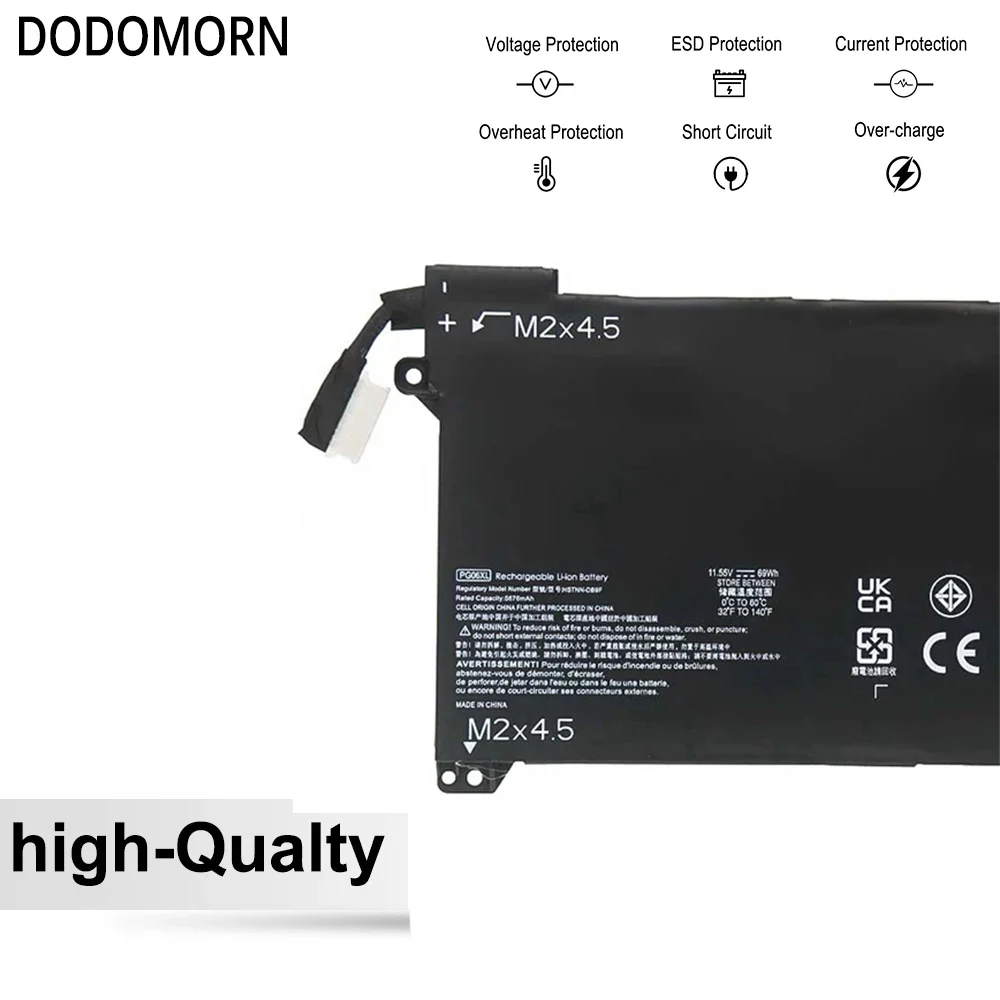 Фото PG06XL новая литий-ионная аккумуляторная батарея для ноутбука HP Omen 15-DH000 15T-DH000 HSTNN-DB9F L48431-2C1 L48497-005, гарантия 2 года №2