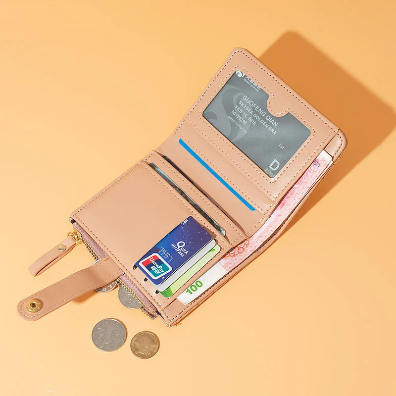 Stone Pattern Small Wallet Women Pu Leather Female Purse Zipper Coin Pocket  Short Money Change Purse Mini Lady Wallet Purse