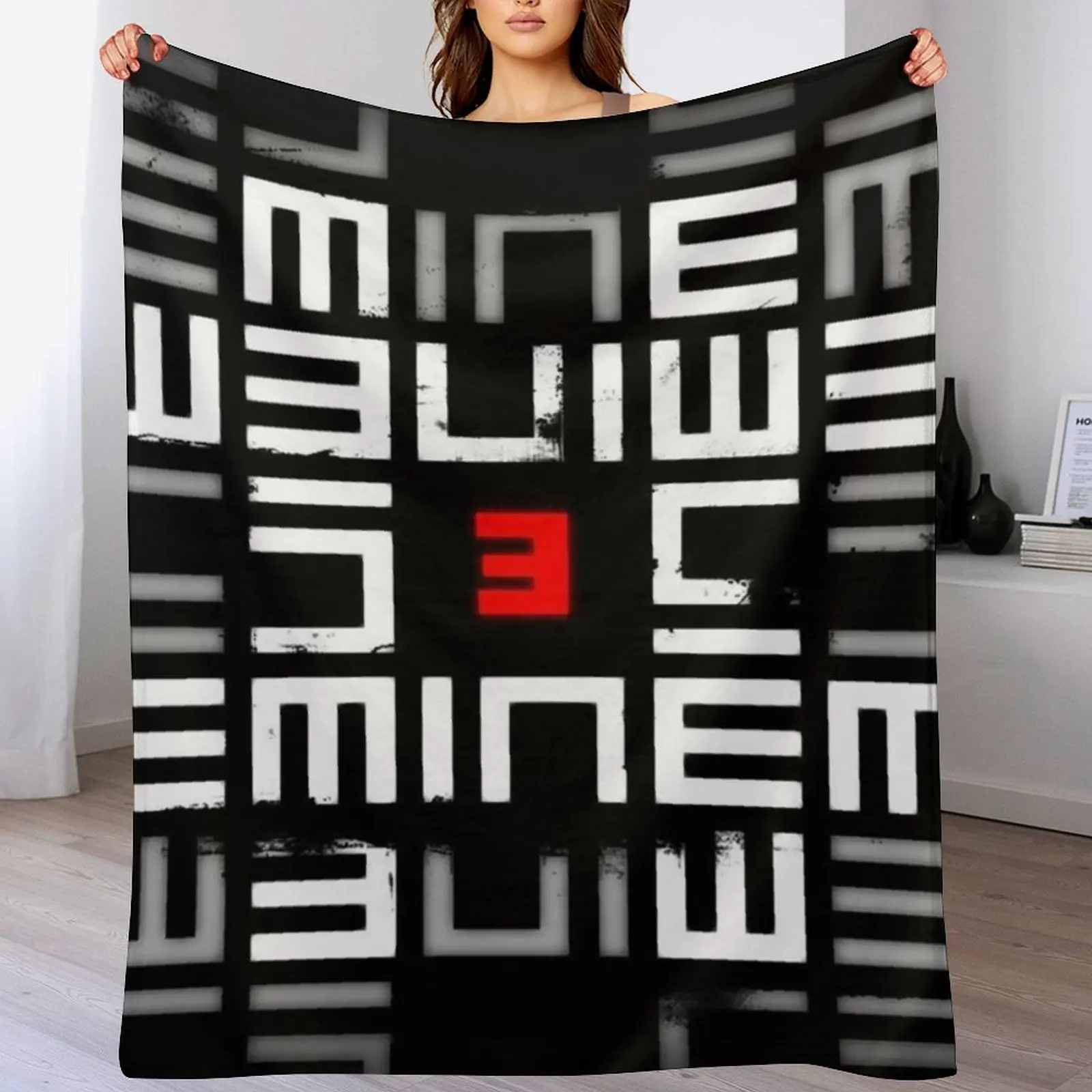 Одеяло с логотипом EMINEM 2022 тонкие роскошные дизайнерские плюшевые