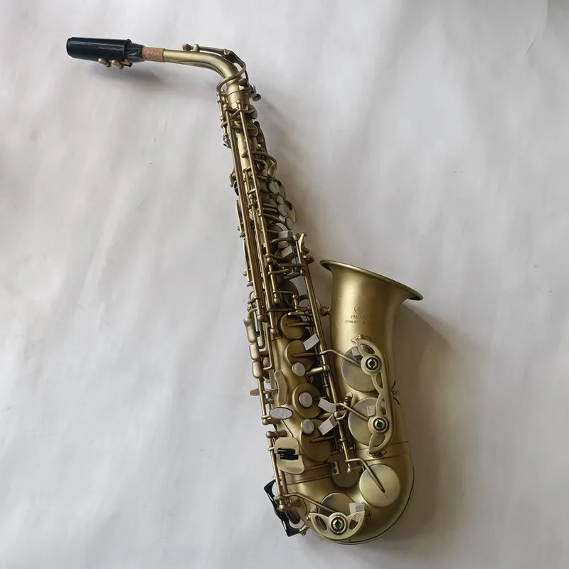 

Alto Saxophone Reference YAS-380Antique Copper Plated E-flat Professional Musical Instrument With Mouthpiece Reed Neck Free Ship