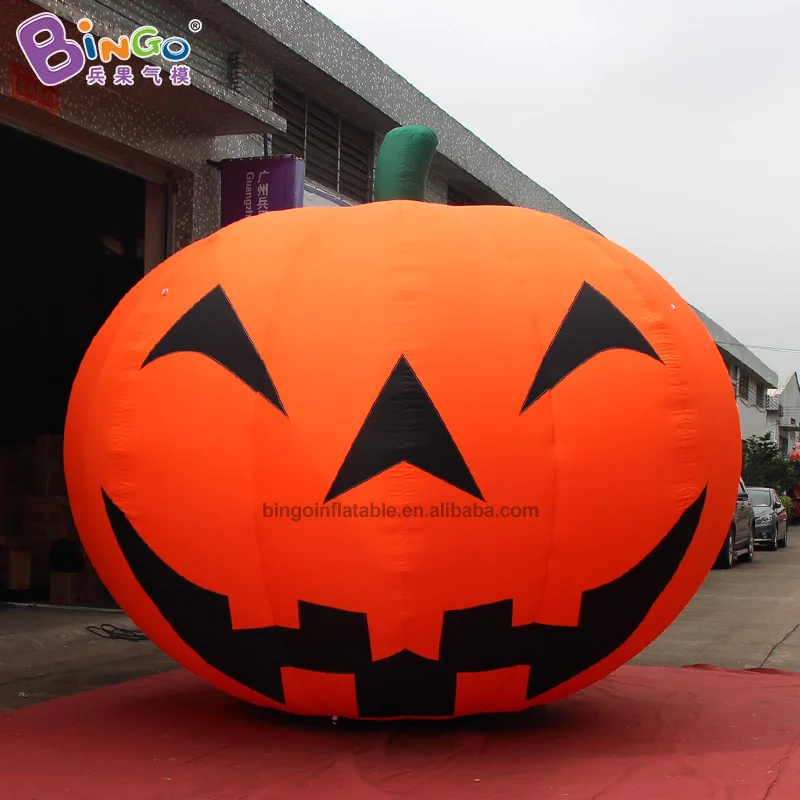 

Giant Inflatable Pumpkin 4x3.2 Meters For Halloween Decoration Advertising Blow Up Cushaw Balloon Toys