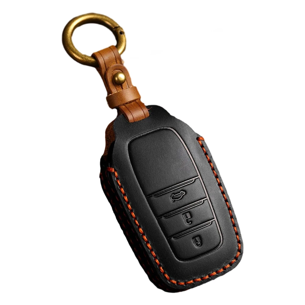 

Part Key Cover Remote Key 1pc Accessories Fob Case Cover For LAND CRUISER For RAV4 For Toyota Leather Brand New