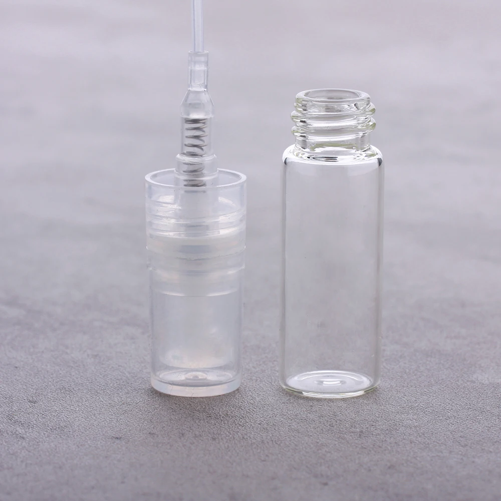 100 шт./лот 3 мл мини многоразовые флаконы для духов Портативный Стеклянный Флакон