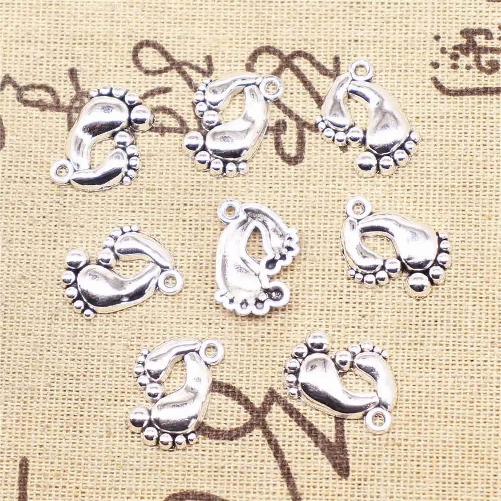 

Paws Diy Charms Pendants Craft 9X20mm Antique Silver Color 20 Pieces