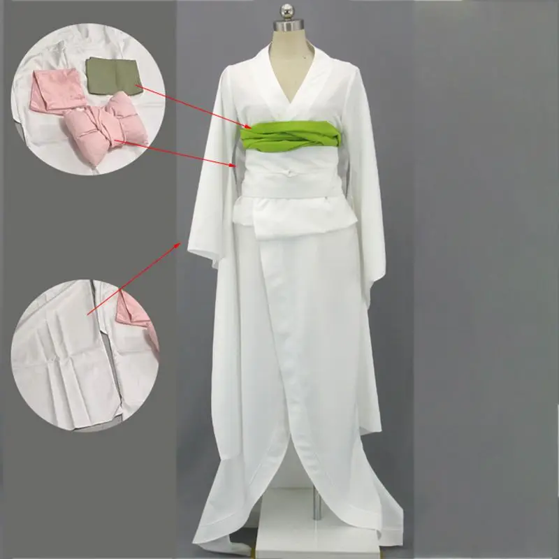 

Костюм для косплея аниме отбеливатель Zanpakuto Spirit Sode no Shirayuki женский кимоно с большими рукавами наряд для Хэллоуина