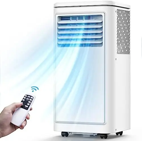 

Pebble Portable Air Conditioner 8000 BTU, 3-in-1 Portable AC Unit with Fan & Dehumidifier Cools up to 350 sq. ft, Energy Sav