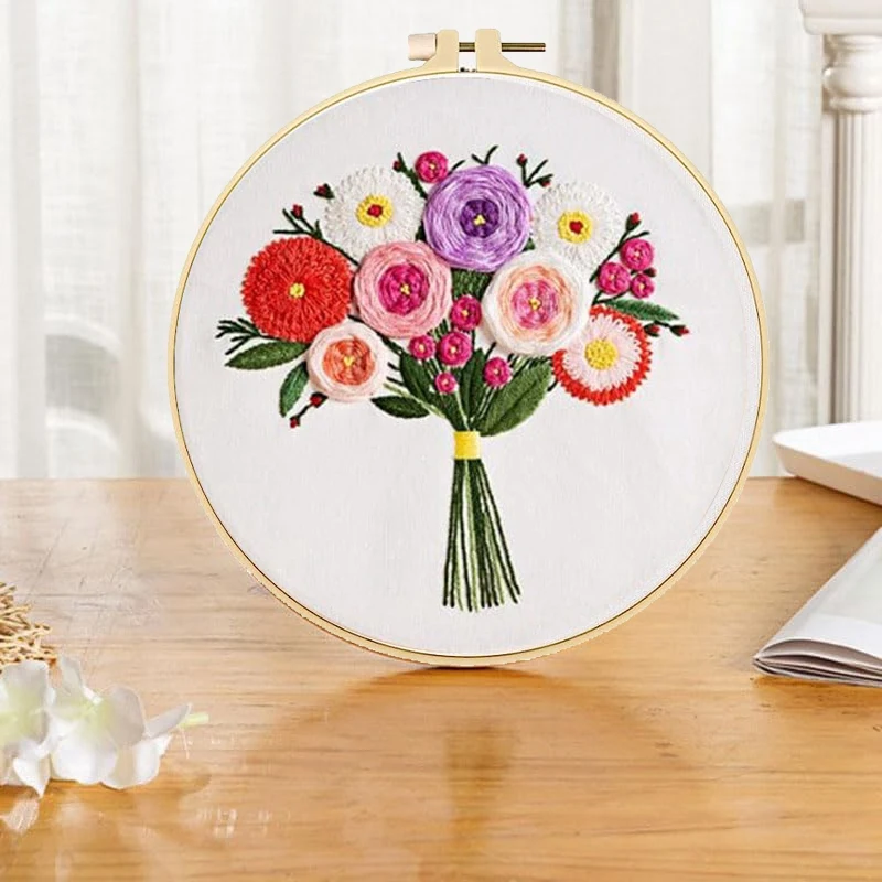 Набор для вышивания 5 предметов легкая установка начинающих набор обучения