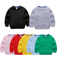 2022 new autumn winter kids pullovers tops infant boys girls pure color sweatershirt costume for 1 10 years