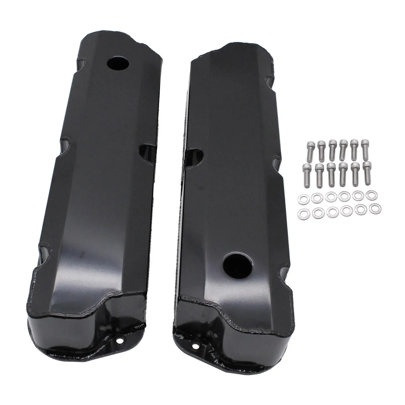 Высокая крышка клапана алюминиевая черная для Ford Small Block Sbf 289 1962-1985 гг.