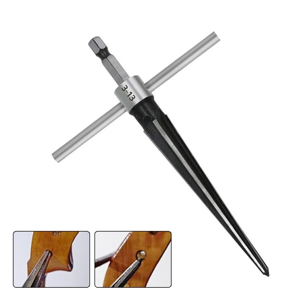 

Tapered Reamer Hand Held Reamer For Taper Hole On The Wood Board 45# Steel Hand Held Reamer Hex Shank T Handle