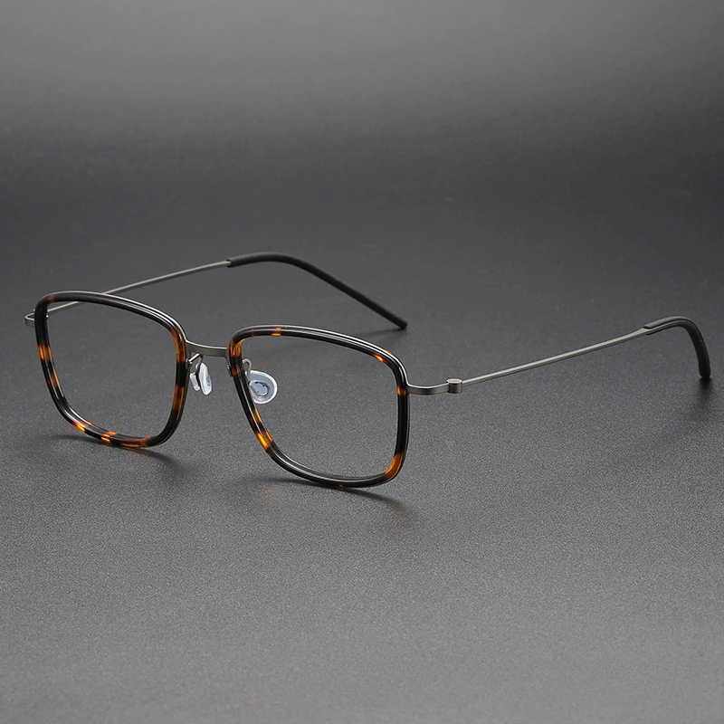 Данияский бренд дизайнерские легкие квадратные титановые большие очки для